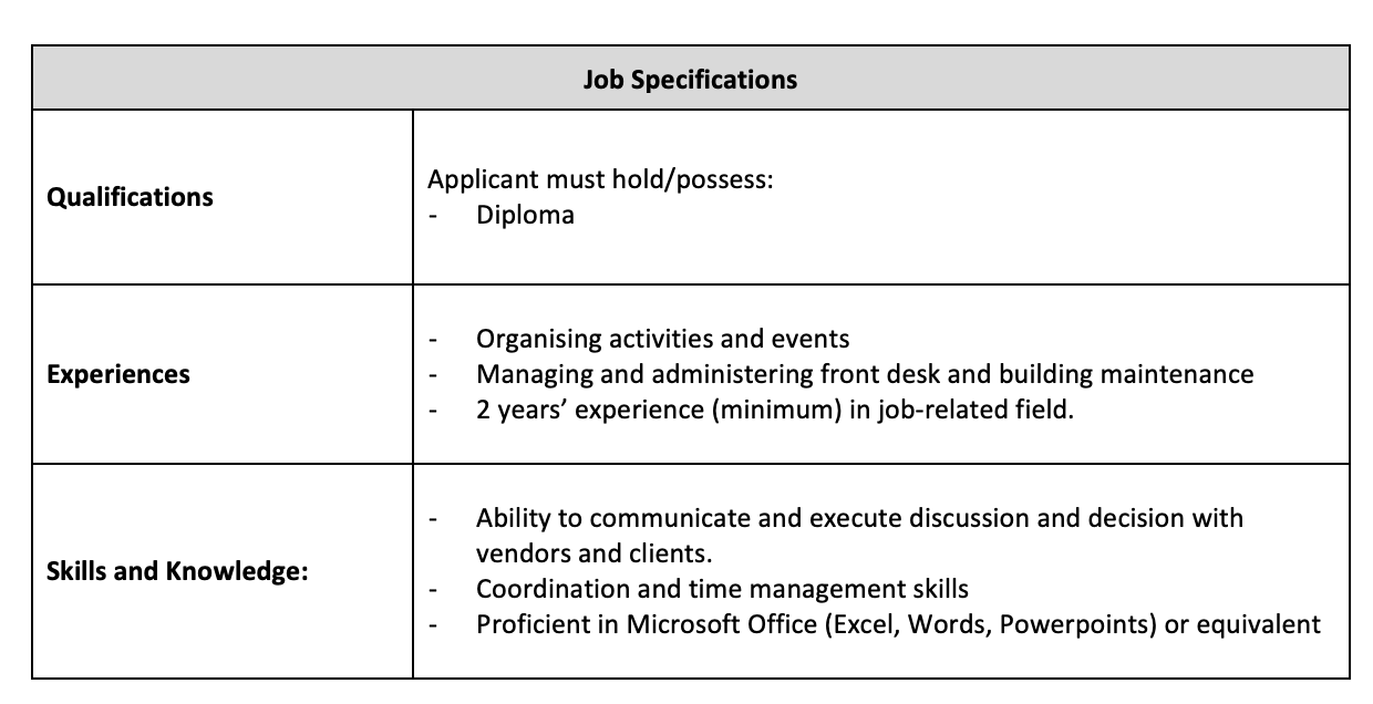 Management Support Officer – Info Counter – Muslim Converts' Association of  Singapore