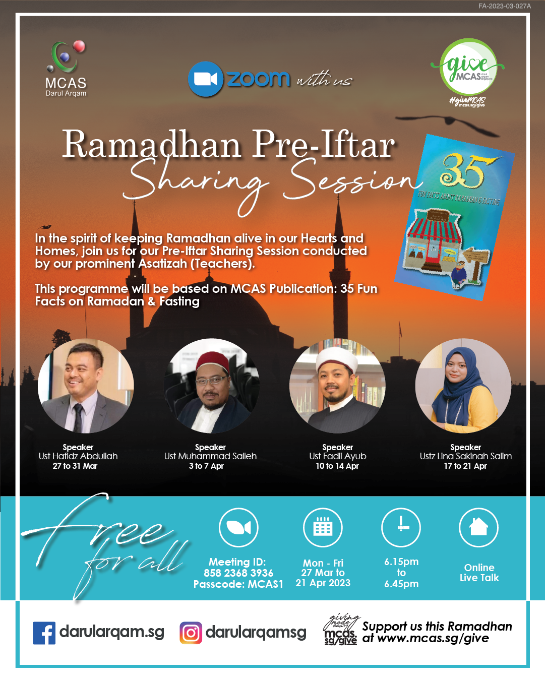 Pre-Iftar 2023 Poster