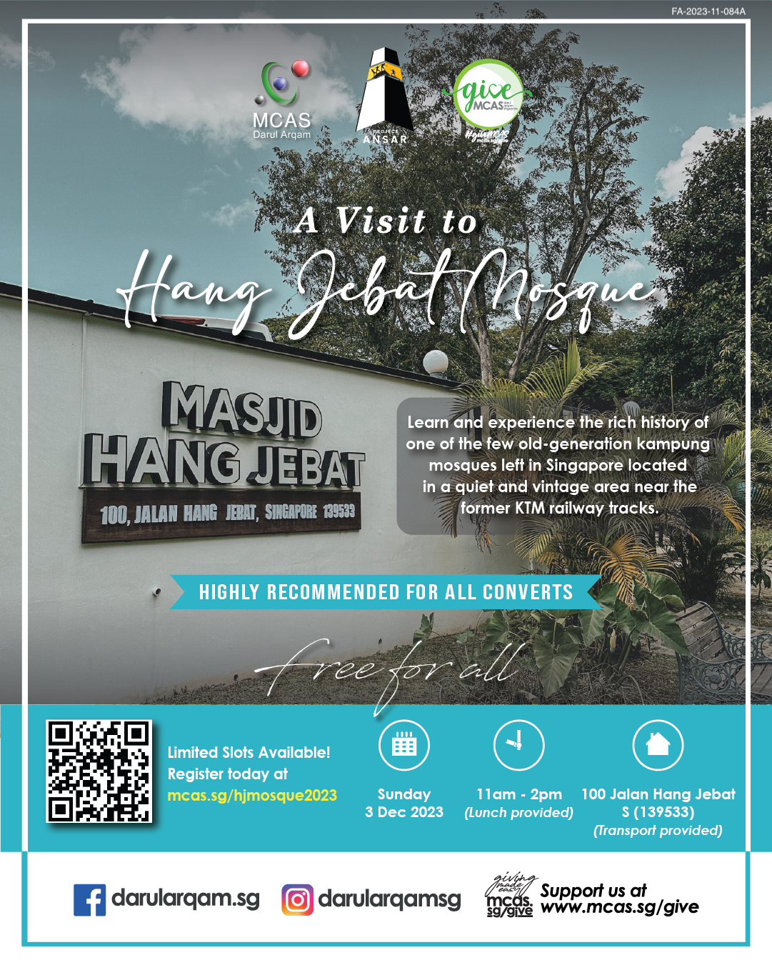 Hang Jebat Mosque Visit Poster
