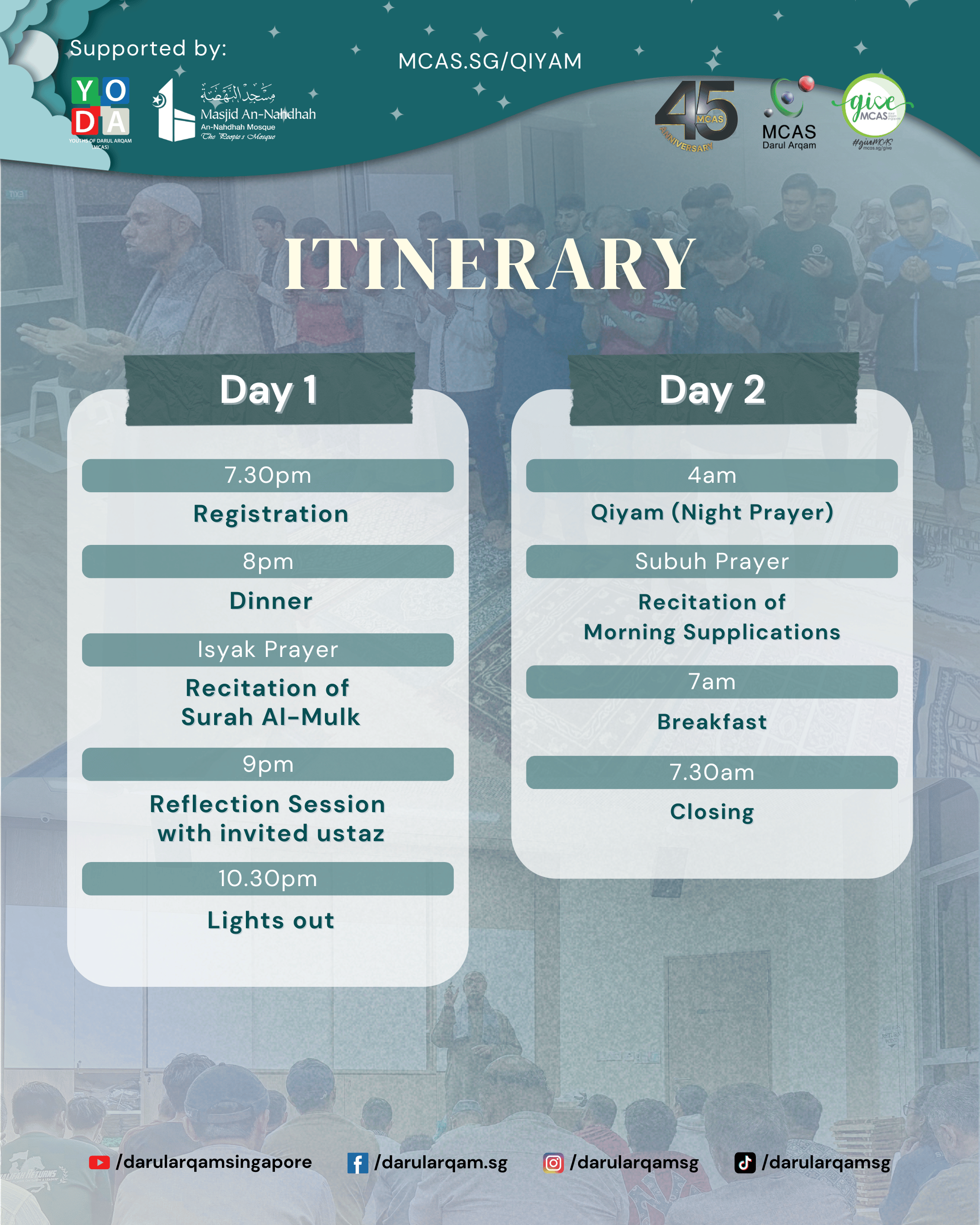 Calm to Qiyam 2