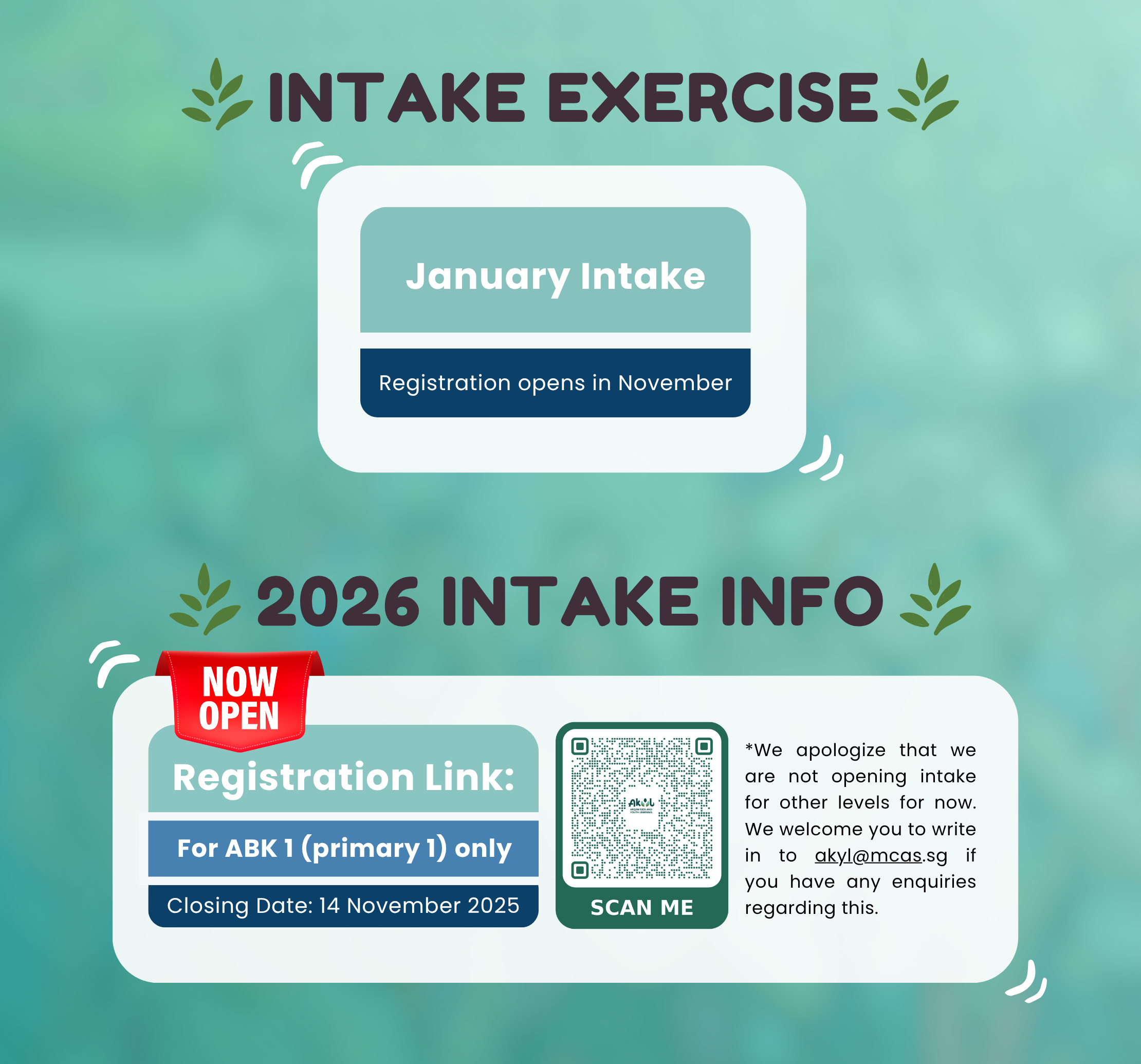 Intake Exercise (6) Intake Exercise (6)