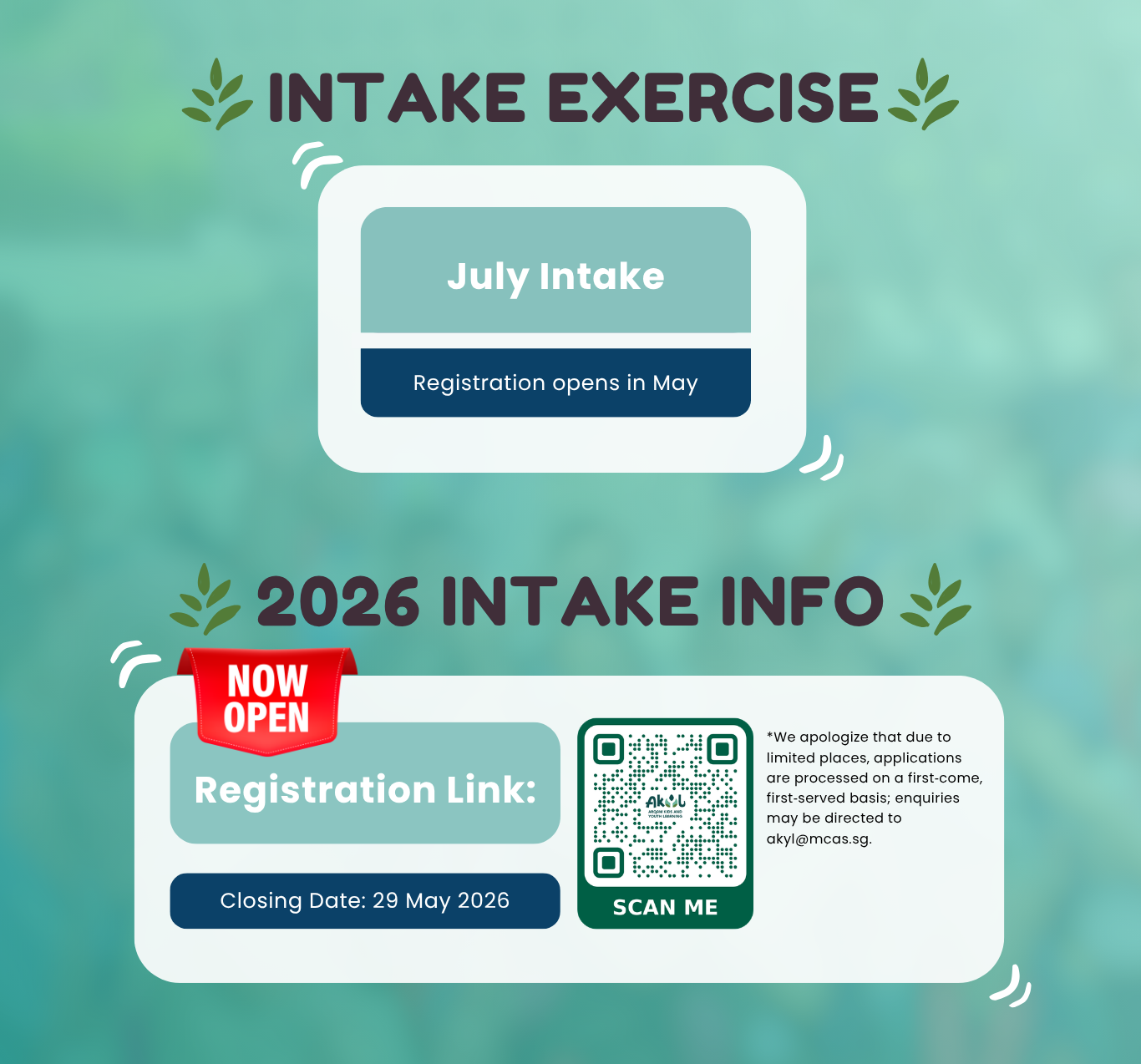 Intake Exercise (2) Intake Exercise (2)
